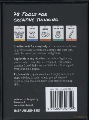 75 Tools To Be Creative Card Deck - Menno Huisman [KSIĄŻKA]