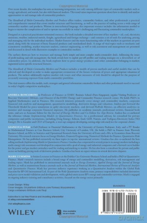 Handbook Of Multi 8211 Commodity Marke - Andrea Roncoroni [KSIĄŻKA]