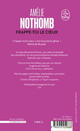 Frappetoi Le Coeur - Amelie Nothomb [KSIĄŻKA]
