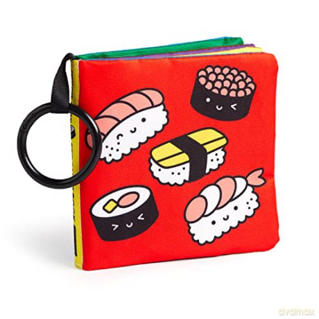 Foodie Baby Crinkle Fabric Stroller Book - Mochi Kids [KSIĄŻKA]