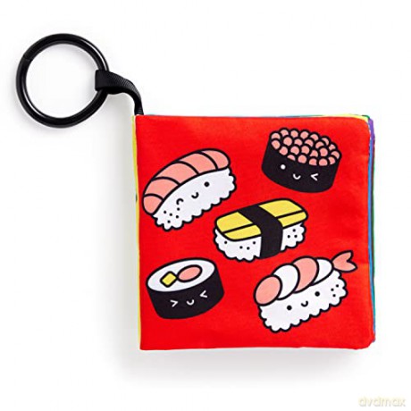 Foodie Baby Crinkle Fabric Stroller Book - Mochi Kids [KSIĄŻKA]