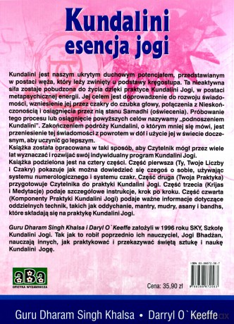 Kundalini Esencja Jogi - khalsa d., O' Keeffe Darryl [KSIĄŻKA]