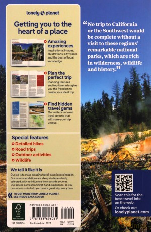 California/Southwest Usas National Parks - Lonely Planet [KSIĄŻKA]