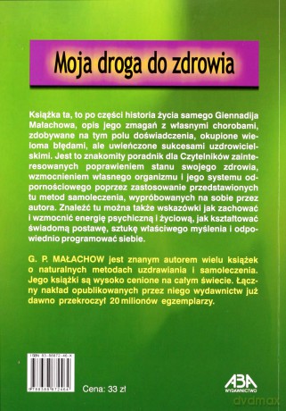 Moja droga do zdrowia - Małachow Gienadij [KSIĄŻKA]