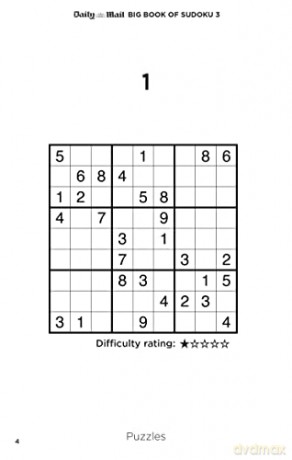 Daily Mail Big Book Of Sudoku Volume 3 - Daily Mail [KSIĄŻKA]