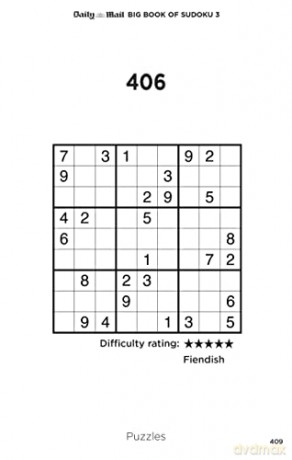 Daily Mail Big Book Of Sudoku Volume 3 - Daily Mail [KSIĄŻKA]
