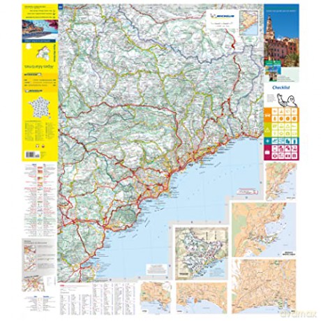 Alpes Maritimes Michelin Local Map 341 [KSIĄŻKA]