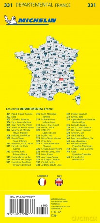 Ardeche Haute Loire Michelin Local Map [KSIĄŻKA]