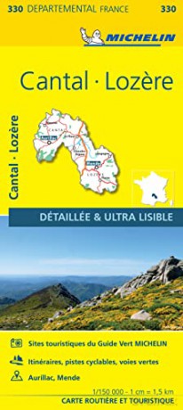 Cantal Lozire Michelin Local Map 330 [KSIĄŻKA]