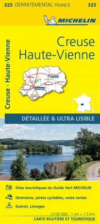 Creuse Haute Vienne Michelin Map 325 - Michelin [KSIĄŻKA]