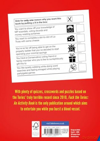 F*Ck The Tories An Activity Book - Dan Bowman [KSIĄŻKA]