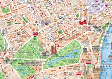 Discovering London Illustrated Map - Dominic Beddow [KSIĄŻKA]