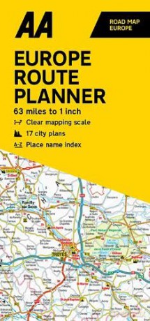 Aa Europe Route Planner Map [KSIĄŻKA]