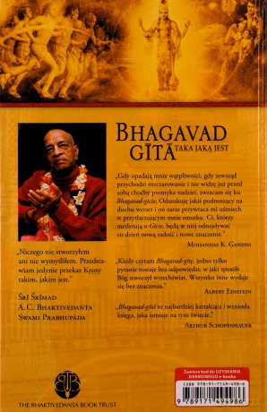 Bhagawad-Gita. Taka jaką jest - Bhaktivedanta Swami Prabhupada [KSIĄŻKA]