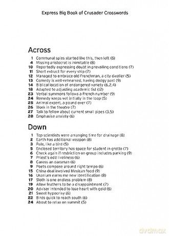 Express Big Book/Crusader Crosswords V1 - Daily Mirror Reach [KSIĄŻKA]