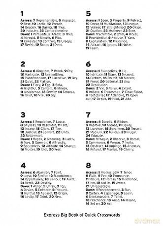 Express Big Book Of Quick Crosswords V1 - Daily Mirror Reach [KSIĄŻKA]