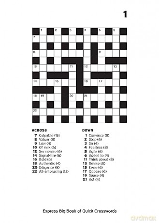Express Big Book Of Quick Crosswords V1 - Daily Mirror Reach [KSIĄŻKA]