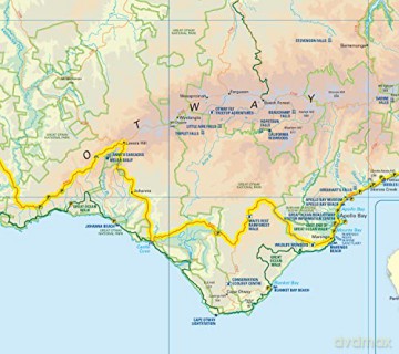 Collins The Great Ocean Road Touring Map - Collins Maps [KSIĄŻKA]
