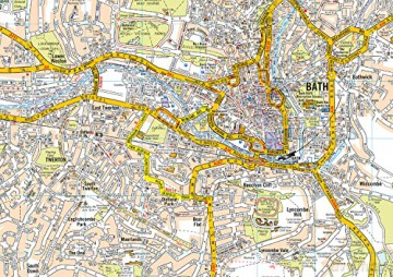 Bath A-Z Pocket Street Map - A-Z Maps [KSIĄŻKA]