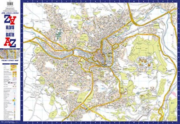 Bath A-Z Pocket Street Map - A-Z Maps [KSIĄŻKA]