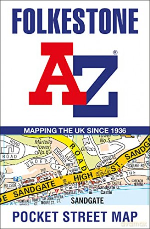 Folkestone A-Z Pocket Street Map - A-Z Maps [KSIĄŻKA]