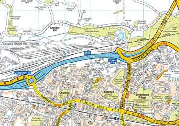 Folkestone A-Z Pocket Street Map - A-Z Maps [KSIĄŻKA]
