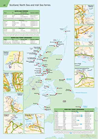 Aa Big Easy Read Atlas Britain 2024 [KSIĄŻKA]
