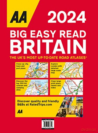 Aa Big Easy Read Atlas Britain 2024 [KSIĄŻKA]