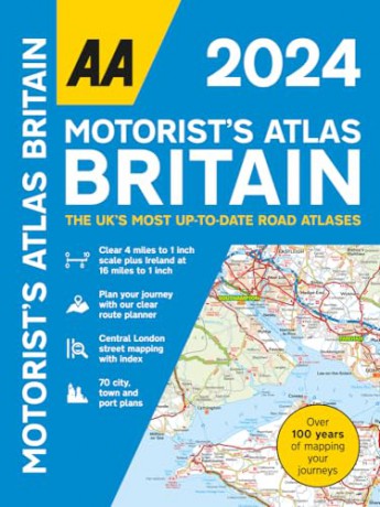 Aa Motorists Atlas Britain 2024 Spiral [KSIĄŻKA]