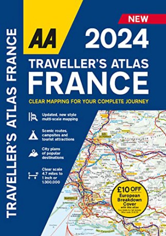Aa Travellers Atlas France 2024 [KSIĄŻKA]