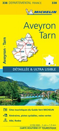 Aveyron Tarn Michelin Local Map 338 - Michelin [KSIĄŻKA]