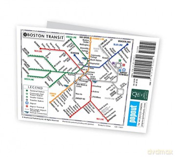 Boston Popout Map - Popout Maps [KSIĄŻKA]