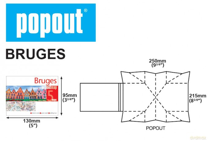 Bruges Popout Map - Popout Maps [KSIĄŻKA]