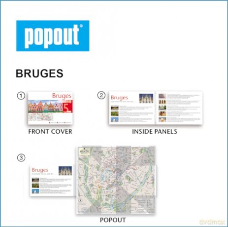 Bruges Popout Map - Popout Maps [KSIĄŻKA]