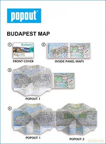 Budapest Popout Map - Popout Maps [KSIĄŻKA]