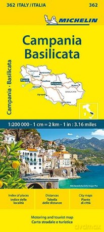 Campania Michelin Local Map 362 [KSIĄŻKA]