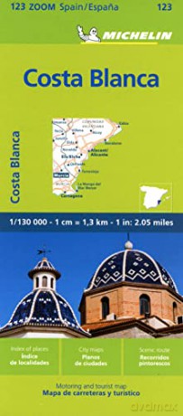 Costa Blanca Zoom Map 123 - Michelin [KSIĄŻKA]