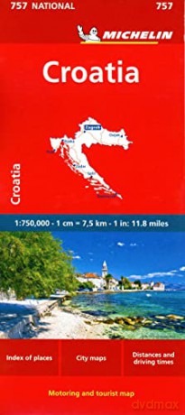 Croatia Michelin National Map 757 - Michelin [KSIĄŻKA]
