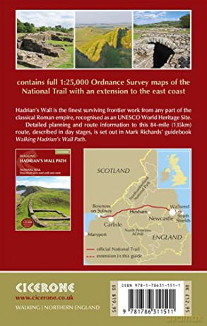 Hadrians Wall Path Map Booklet [KSIĄŻKA]