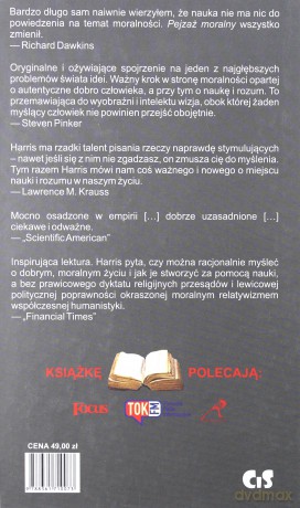 Pejzaż moralny. W jaki sposób nauka może określać wartości - Harris Sam [KSIĄŻKA]