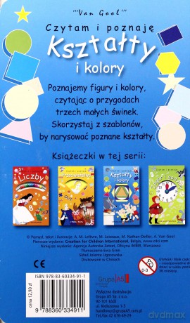 Czytam i poznaję. Kształty i kolory z trzema małymi świnkami - Lefevre ,Laseaux,Nathan-Deiller,Van Gool [KSIĄŻKA]