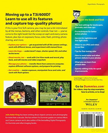 Canon Eos Rebel T3i 600d For Dummies - Julie Adair King [KSIĄŻKA]