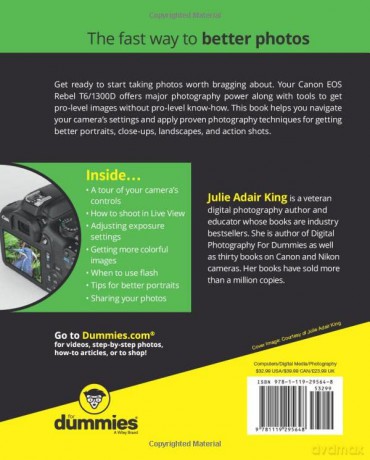 Canon Eos Rebel T6/1300d For Dummies - Julie Adair King [KSIĄŻKA]