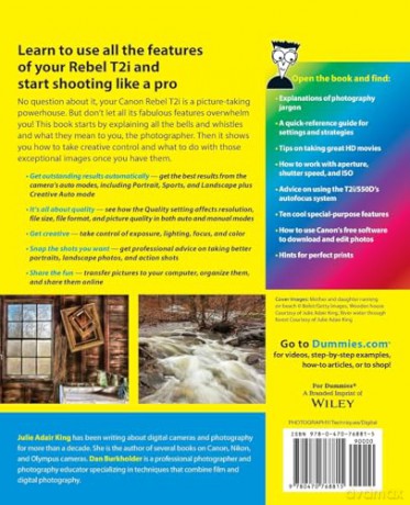 Canon Eos Rebel T2i/550d For Dummies - Julie A. King [KSIĄŻKA]
