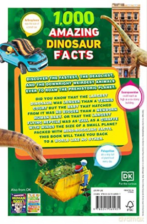 1000 Amazing Dinosaur Facts - Dk [KSIĄŻKA]