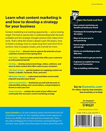 Content Marketing For Dummies - Susan Gunelius [KSIĄŻKA]