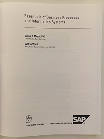 Essentials Of Business Processes And In - Simha Magal [KSIĄŻKA]
