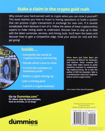 Cryptocurrency Mining For Dummies - Peter Kent [KSIĄŻKA]