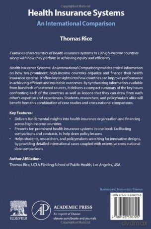 Health Insurance Systems An Internationa - Thomas Rice [KSIĄŻKA]