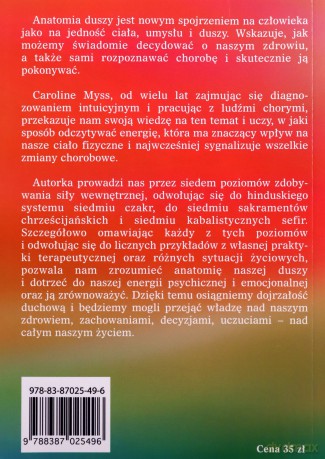 Anatomia duszy wydanie 2 (Medium)Siedem poziomów siły i uzdrawiania - Myss Caroline [KSIĄŻKA]